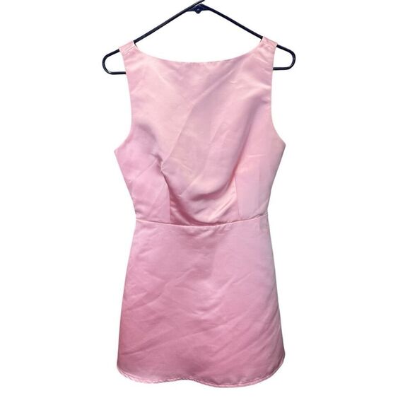 Reformation Zenni Light Pink Sleeveless Mini Dress Formal sz 2 - Picture 3 of 12